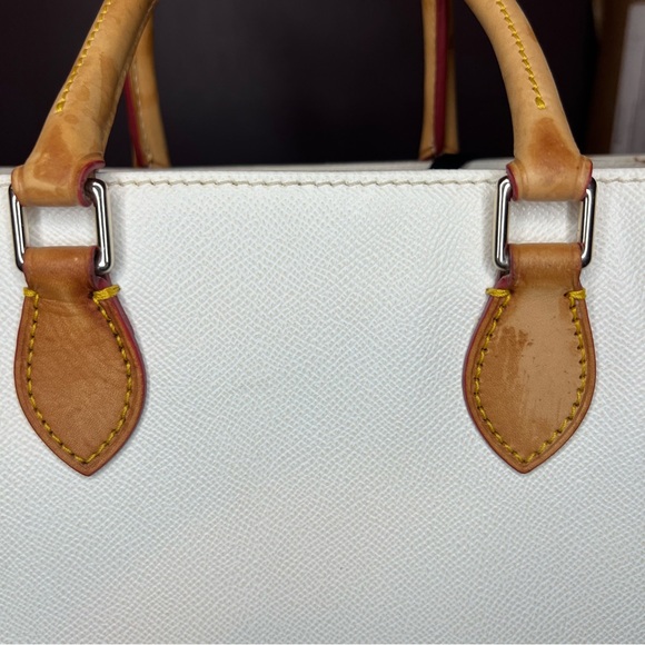 Dooney & Bourke White and Tan Satchel - Picture 4 of 16